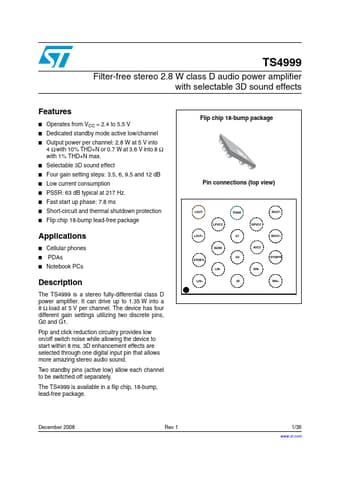  Datasheet Preview Page 1