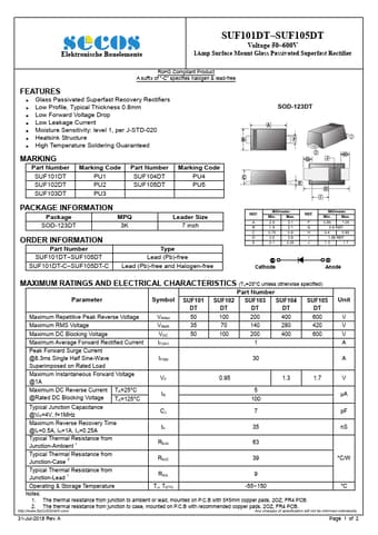  Datasheet Preview Page 1