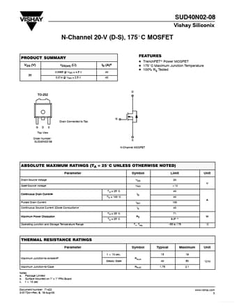  Datasheet Preview Page 1