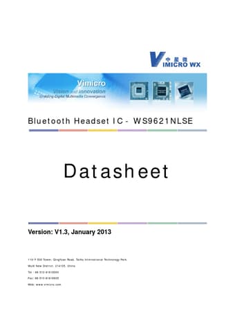  Datasheet Preview Page 1