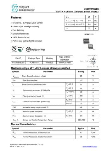  Datasheet Preview Page 1