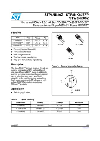  Datasheet Preview Page 1