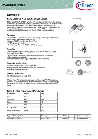  Datasheet Preview Page 1