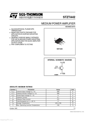  Datasheet Preview Page 1