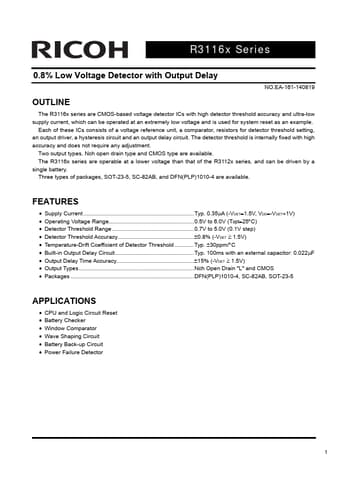  Datasheet Preview Page 1