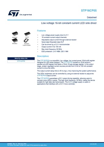  Datasheet Preview Page 1
