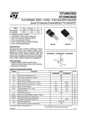  Datasheet Preview Page 1