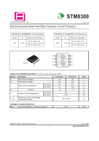  Datasheet Preview Page 1