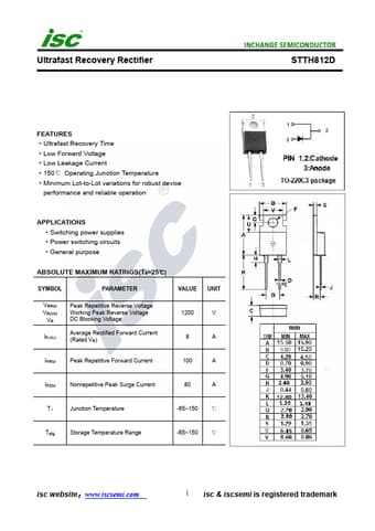 Datasheet Preview Page 1