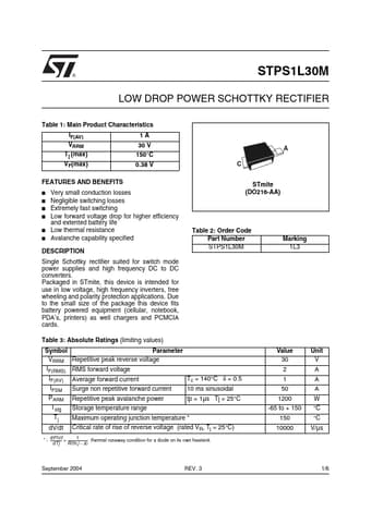  Datasheet Preview Page 1