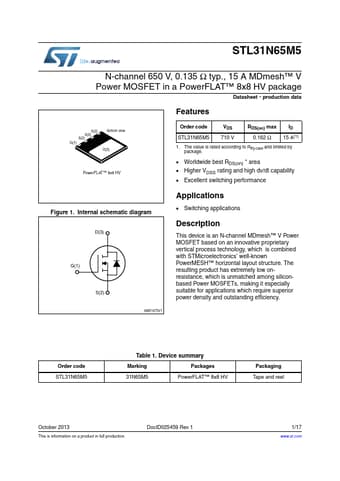  Datasheet Preview Page 1