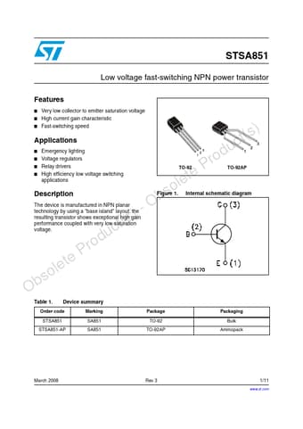  Datasheet Preview Page 1