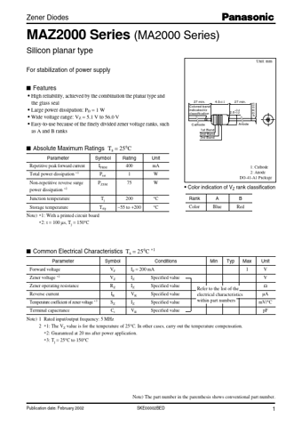  Datasheet Preview Page 1