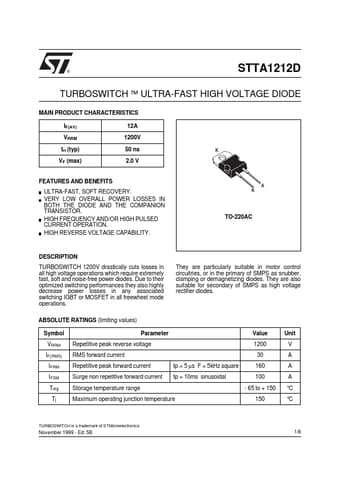  Datasheet Preview Page 1