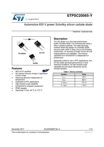  Datasheet Preview Page 1