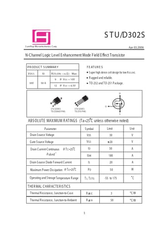  Datasheet Preview Page 1