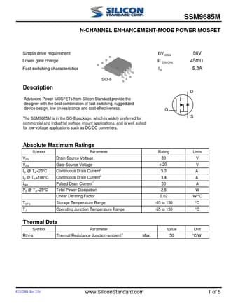  Datasheet Preview Page 1