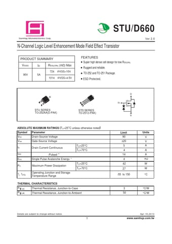  Datasheet Preview Page 1