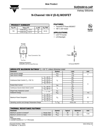  Datasheet Preview Page 1