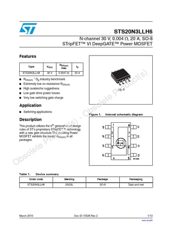  Datasheet Preview Page 1