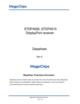  Datasheet Preview Page 1
