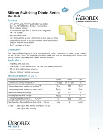  Datasheet Preview Page 1