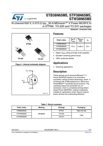  Datasheet Preview Page 1
