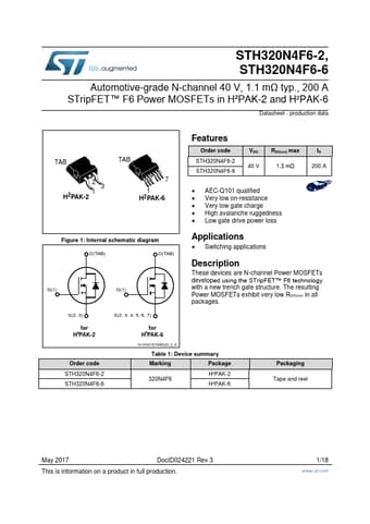  Datasheet Preview Page 1