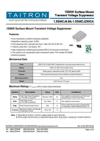  Datasheet Preview Page 1