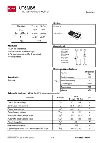  Datasheet Preview Page 1