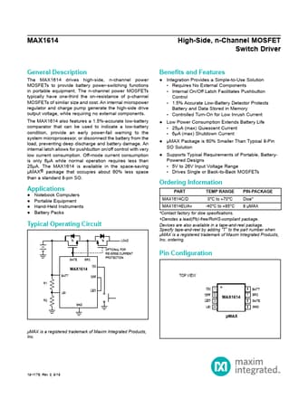  Datasheet Preview Page 1