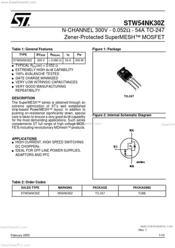  Datasheet Preview Page 1