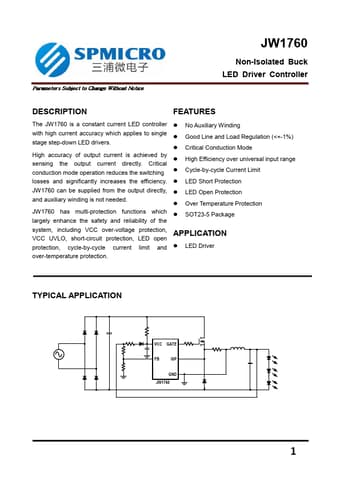  Datasheet Preview Page 1