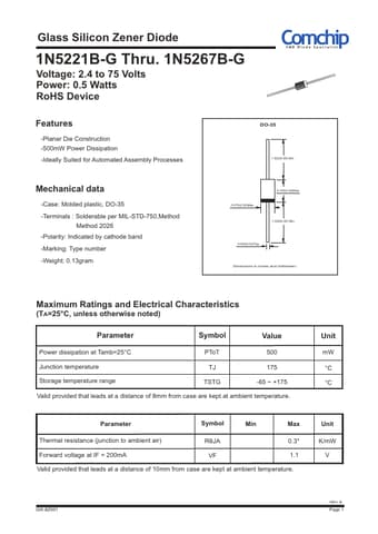  Datasheet Preview Page 1