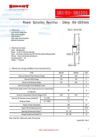  Datasheet Preview Page 1