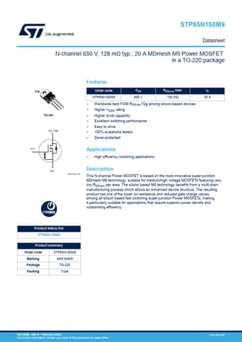  Datasheet Preview Page 1