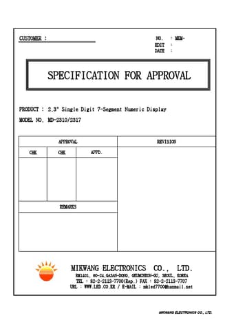  Datasheet Preview Page 1